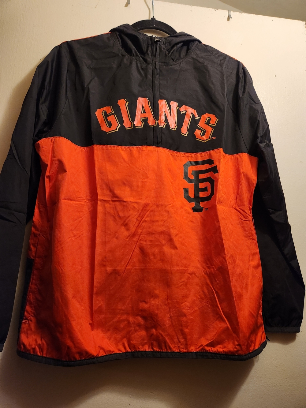 Genuine Merchandise San Francisco Giants Black & Orange Windbreaker